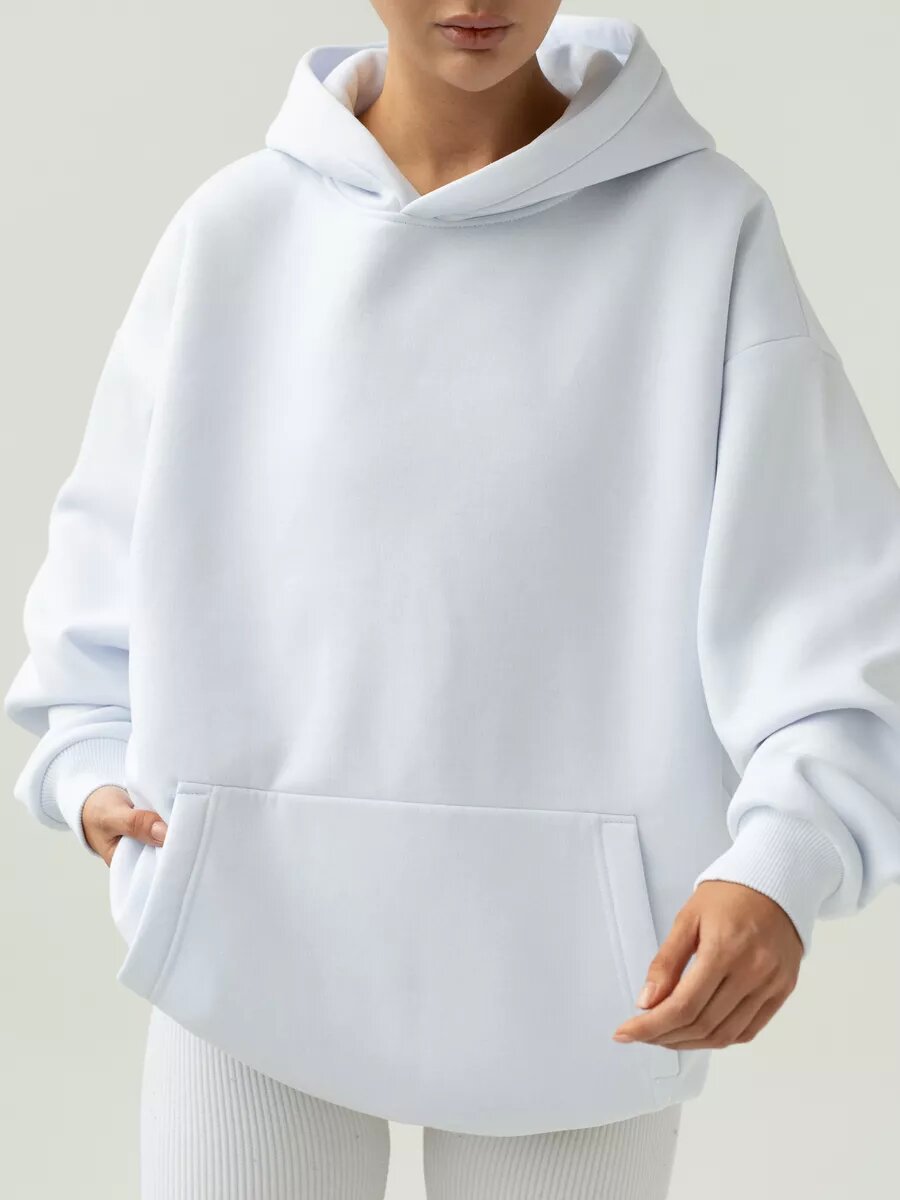 Women's Cozy Long-Sleeve Hooded Sweatshirt