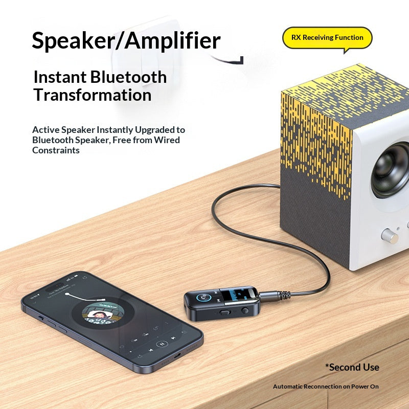 Wireless Audio Adapter 2-in-1, Bluetooth Receiver & Transmitter