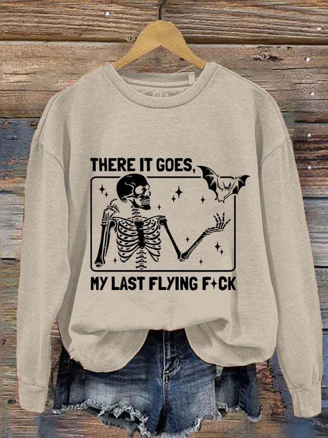 Spooky 3D Print Halloween Crewneck Pullover Sweatshirt
