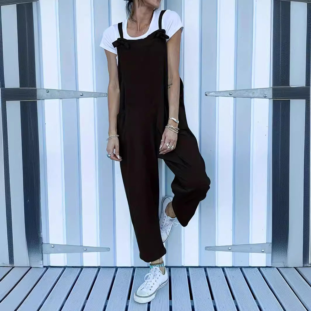 Women's Casual Sleeveless Workwear Camisole Jumpsuit