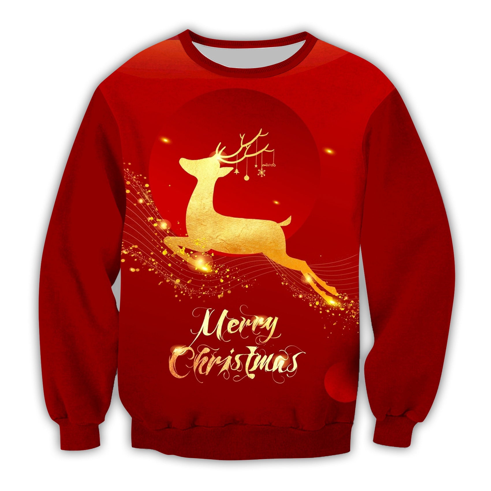 Festive 3D Christmas Hoodie for Women & Teens