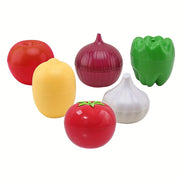 Set of 5 Transparent Fruit & Vegetable Storage Boxes – Durable Plastic with Easy‑Access Lids