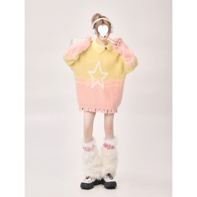 Sweet Dopamine Xingx Top Sweater Mink