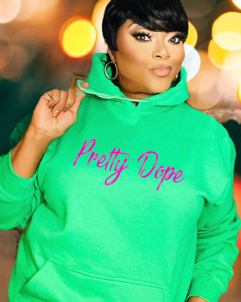 Women's 3D Printed Retro Art Long Sleeve Casual Hoodie