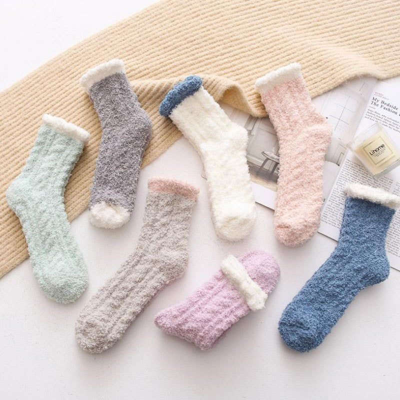 Cozy Mid-Calf Fleece Socks for Women