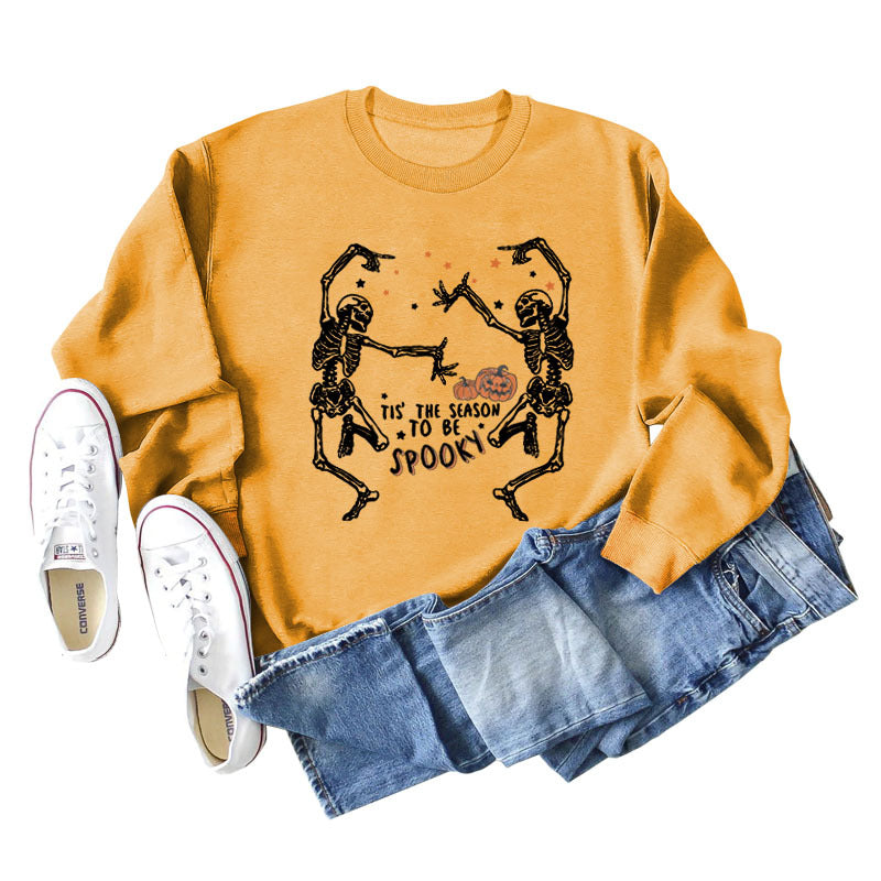 Trendy Letter Print Loose Long Sleeve Sweatshirt