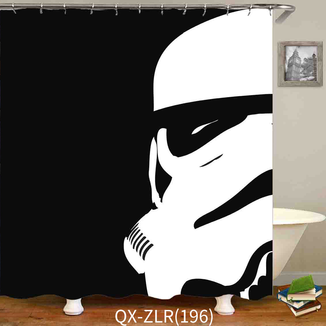 3d Digital Printing Waterproof Shower Curtain