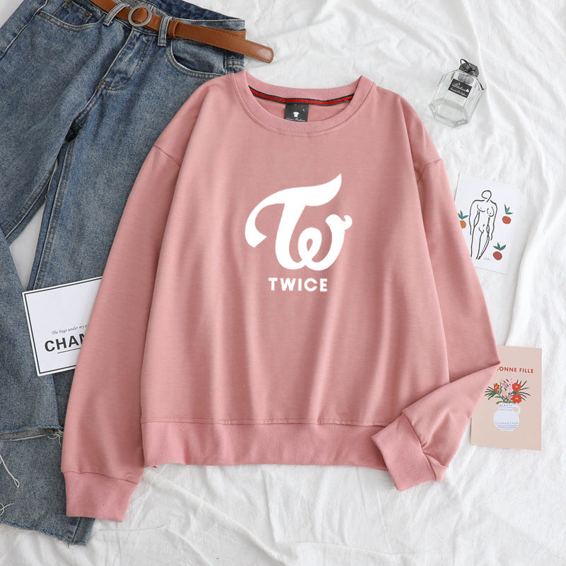 Casual Long-Sleeve Printed Women's Pullover Sweater