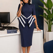 Womens Fashion Five-quarter-sleeve Dress