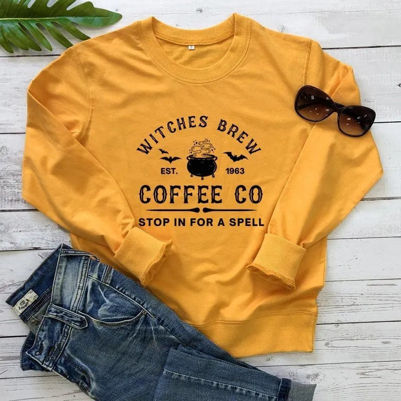 Witches Brew Graphic Print Streetwear Pullover Hoodie