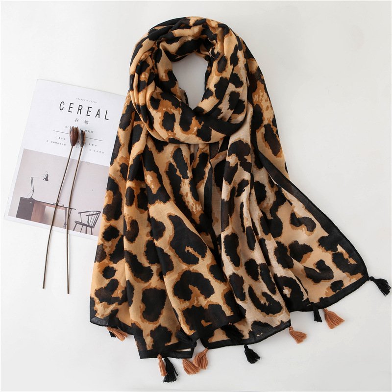 Add a Wild Touch with Leopard Print Scarf