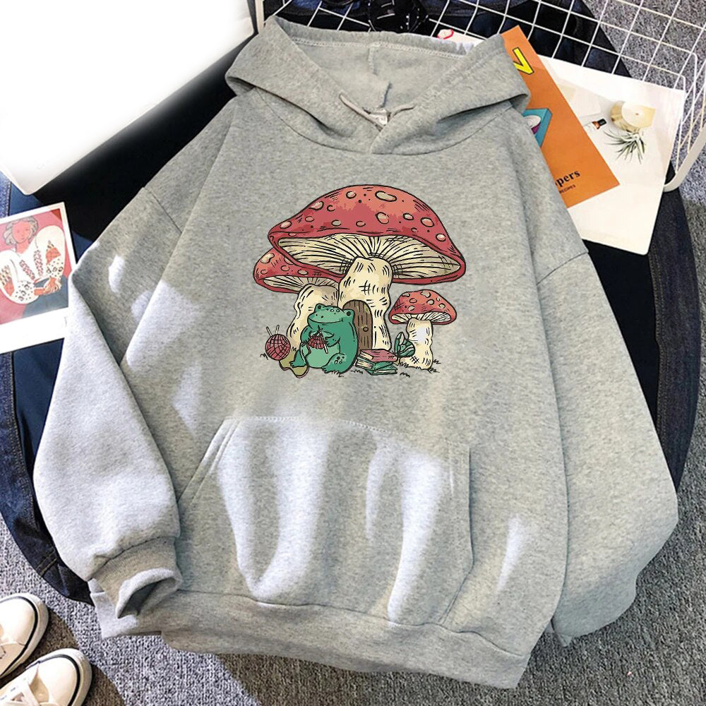 Cozy Letter Print Kangaroo Pocket Drawstring Hoodie