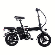 14‑Inch Foldable Electric Bicycle – 330 lb Load Capacity, 19 mph Max Speed, 48 V Lithium Battery, 18‑28 mi Range
