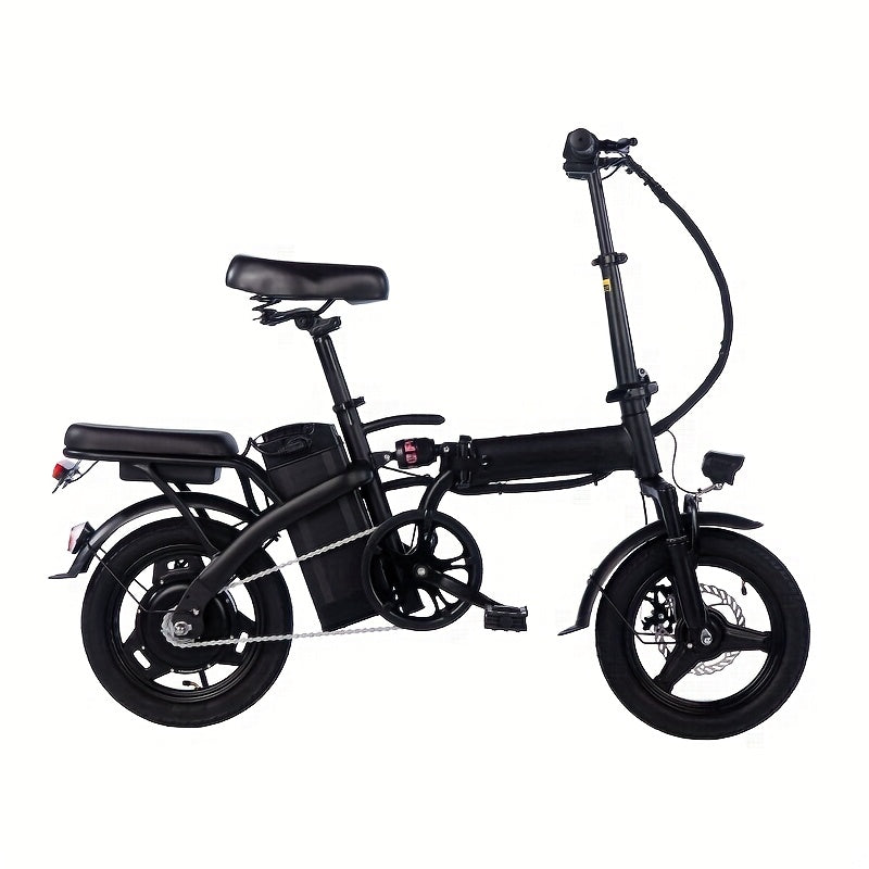14-Inch Foldable Electric Bicycle – 48V Lithium Battery, 330 lb Load Capacity, 19 mph Max Speed, 18-28 mile Range