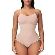 Plus-Size Tummy Control Butt Lifting Suspender Jumpsuit Thong