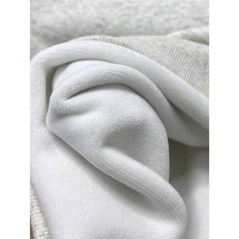 Retro Fleece-Lined Hooded Sweatshirt for Women