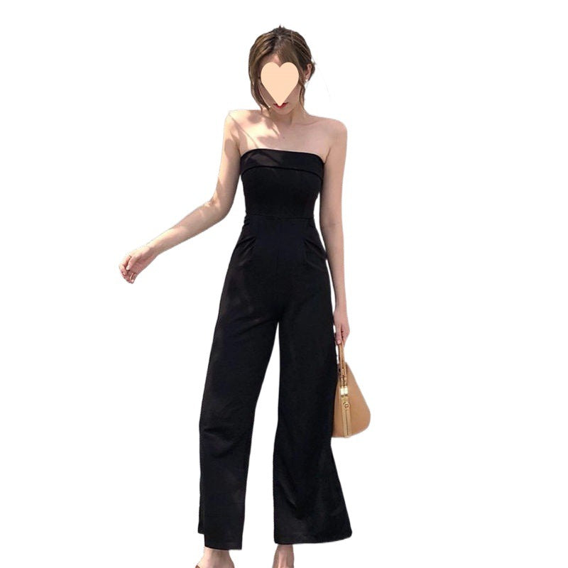 Women's Slim Fit Tube Top Jumpsuit