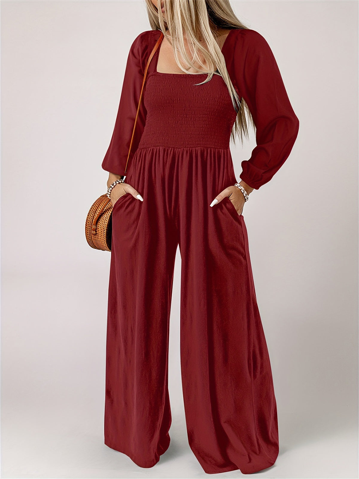 Women's Plus Size Wide Leg Commuter Trousers