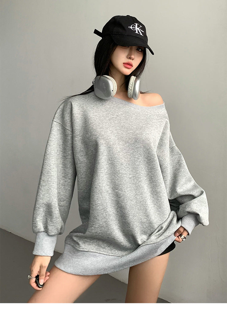 Chic Off-Shoulder Casual Loose Autumn & Winter Sweater