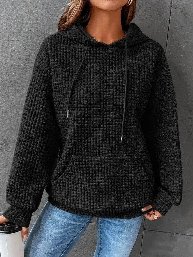 Cozy Solid Color Long-Sleeve Casual Pullover Sweater