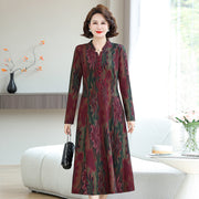 Womens High-end Long-sleeve Autumn Dress
