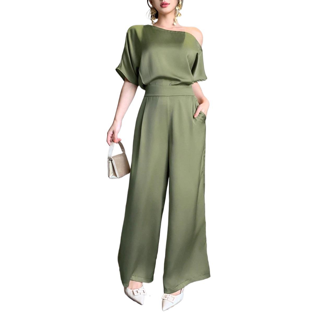 Elegant Asymmetrical One-Piece Formal Jumpsuit