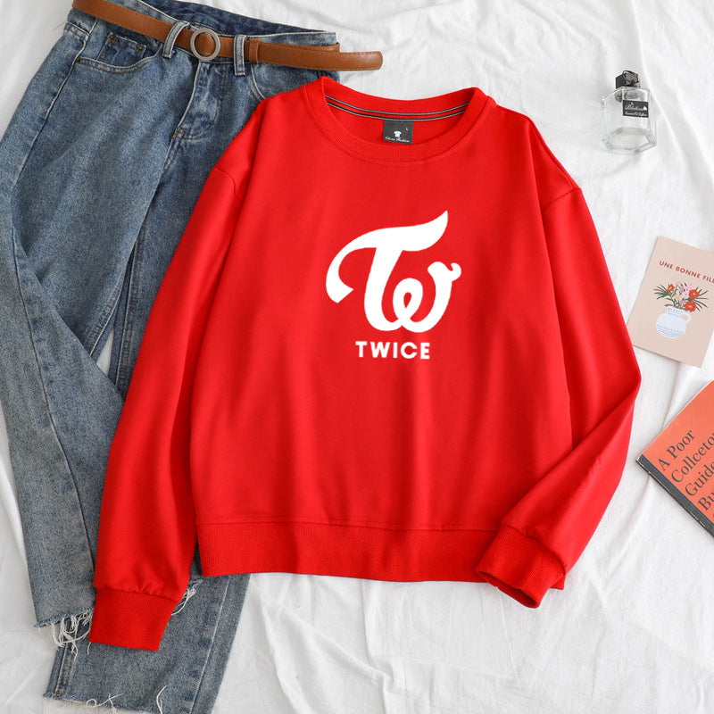 Casual Long-Sleeve Printed Women's Pullover Sweater