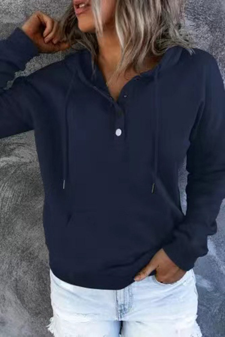 Women's Casual Hooded Sweatshirt with Pockets
