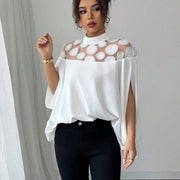 Women's Summer Off-the-Shoulder Mesh Blouse
