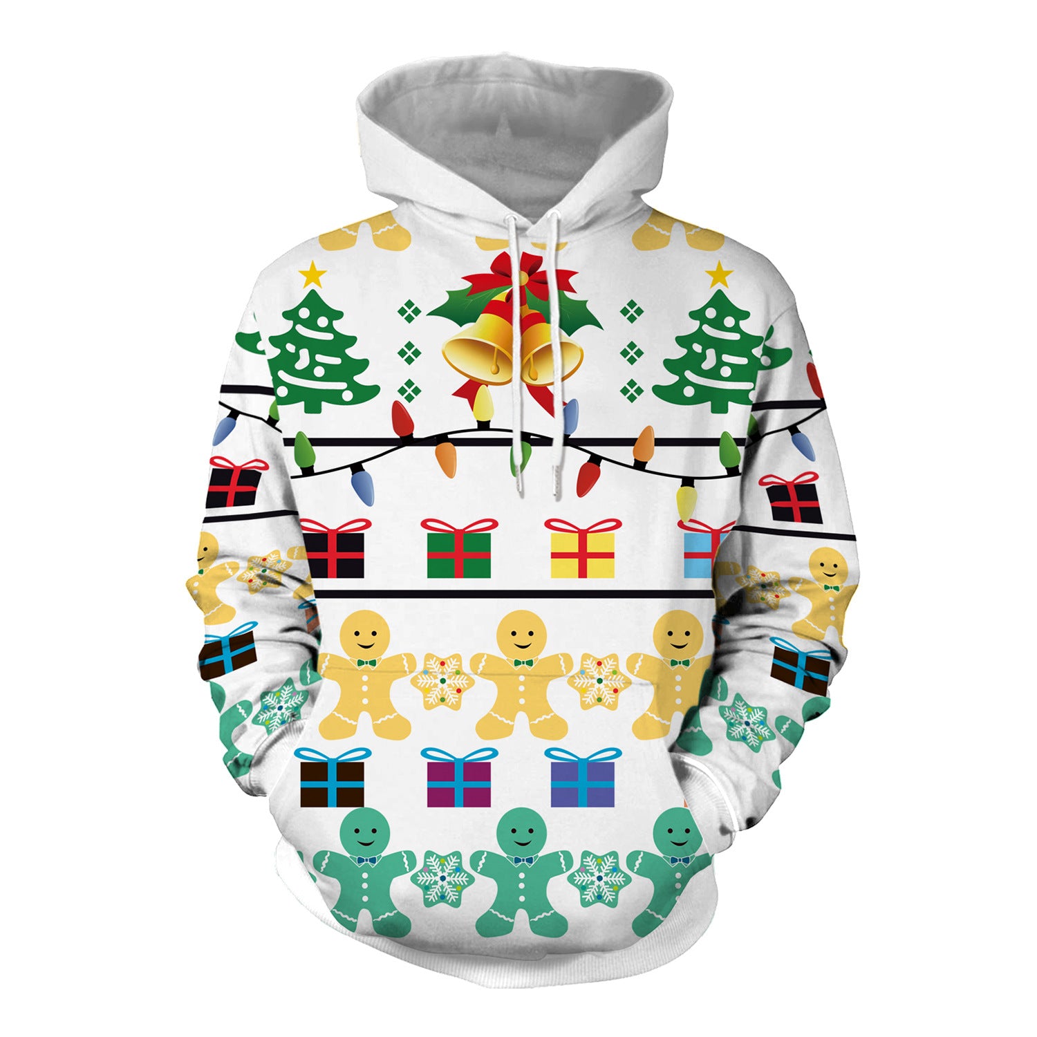 Festive Christmas Hooded Sweater Dress for Women