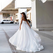 Stunning Strapless Backless Wedding Dress