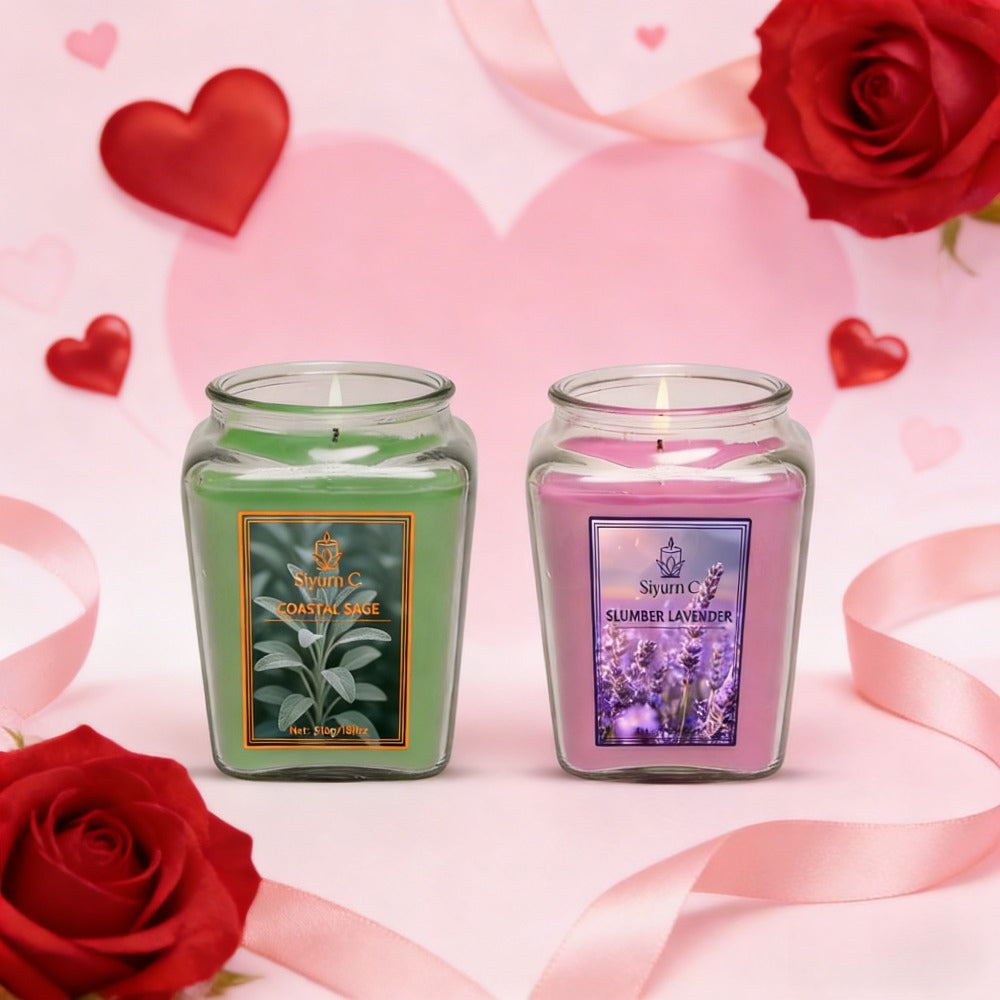 18 oz Mixed Bottle Soy Wax Scented Candle Set – Assorted Fragrances