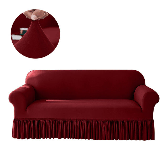 All-inclusive Four-season Fully Covering Elastic Milk Silk Sofa Cover