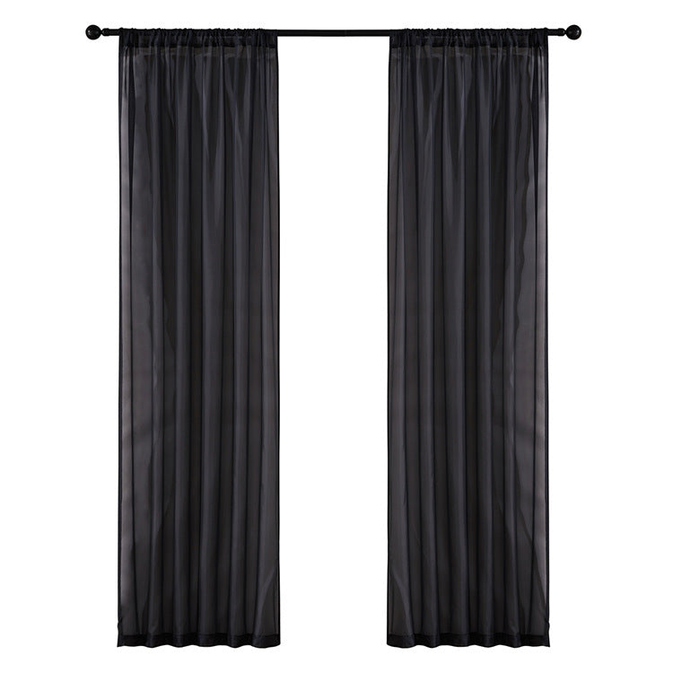 Modern and Simple Pure Color Cotton and Linen Window Screen