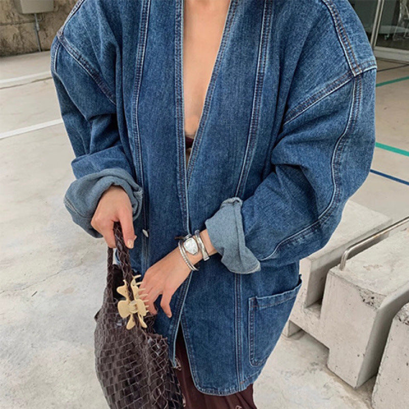 Spring And Autumn New Loose Retro Casual Jacket