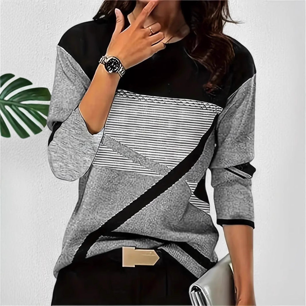 Trendy 3D Digital Print Casual Long Sleeve T-Shirt