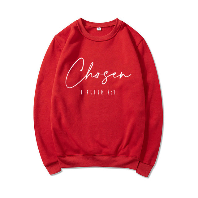 Women's Floral & Letter Print Long Sleeve Pullover