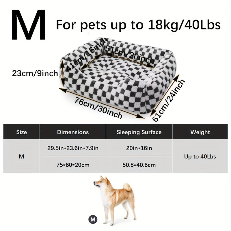 2-in-1 Dog Bed & Cat Bed - All-season Pet Sofa With Non-slip Bottom, Soft Cushioned Interior - Heavy-duty Polyester Bed For Large, Medium, Small Dogs - Indoor/outdoor Use - Easy-clean Pet Bed For