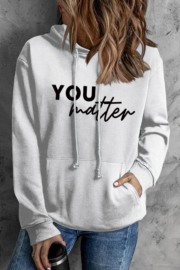 Women's Printed Graphic Pullover Hoodie with Pocket
