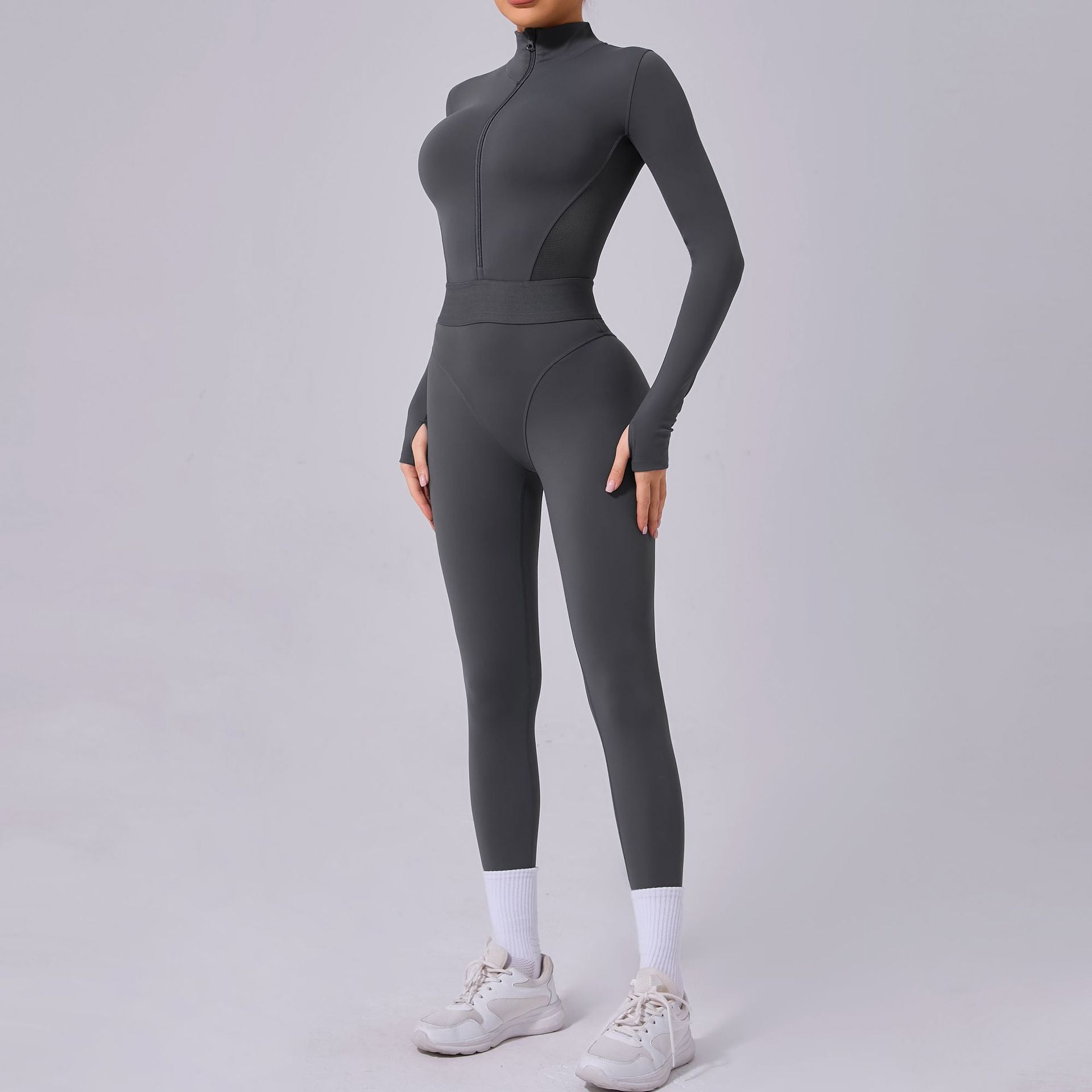 Women's Breathable Mesh Yoga Jumpsuit for Fitness