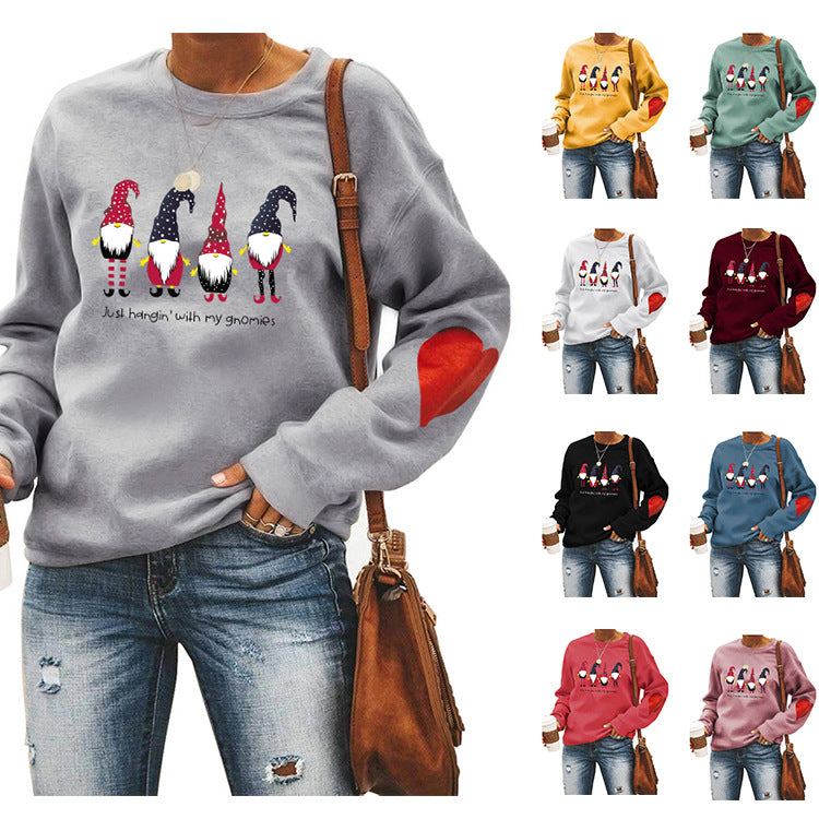 Women's Round Neck Arm Love Sweater