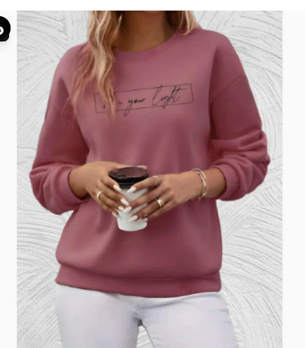 Women's Printed Casual Loose Sweatshirt Shirt