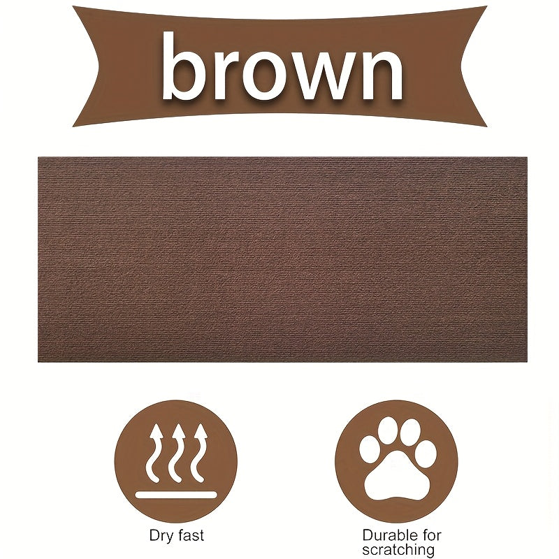 Interactive Cat Scratching Mat & Climbing Board - Multi-size Pack, Durable Polyester, Modern Design With Colorful Stripes, Perfect Gift For Cats