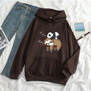 Cozy Anime Print Long Sleeve Casual Pullover Sweatshirt