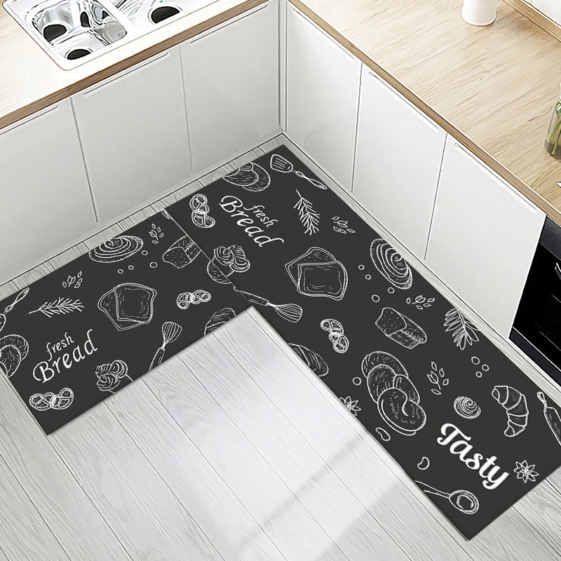 Kitchen Quick-drying Oil- and Water-absorbent Non-slip Floor Mat