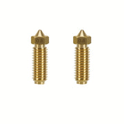 0.4mm, 0.6mm, and 0.8mm Yellow Brass Volcano Nozzles for 3D Printers (2-Pack)