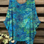 A‑Line 3D Print Long‑Sleeve Top – Cozy, Chic & Travel‑Ready