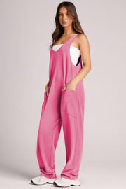 Casual Vest Pocket Knitted Jumpsuit