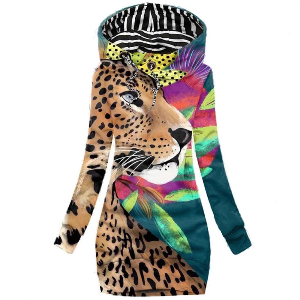 Women's 3D Printed Casual Long Sleeve Sweater