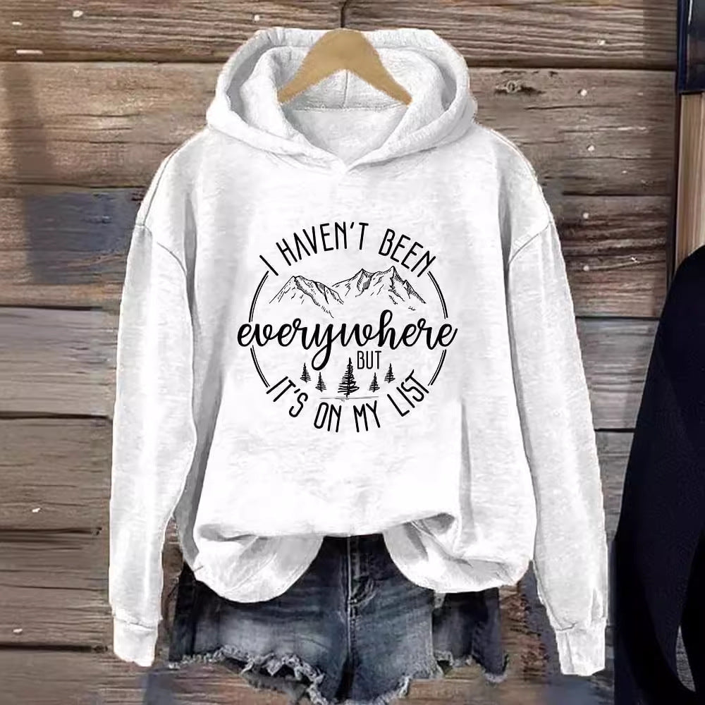 Women's 3D Printed Casual Hooded Sweatshirt